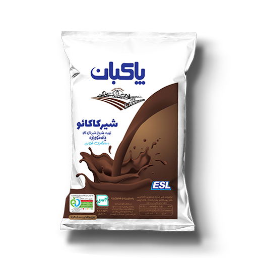 شیر کاکائو پاستوریزه (ESL) کم چرب کیسه ای 800 سی سی