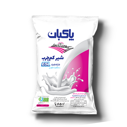 شیر فراپاستوریزه (ESL) کم چرب کیسه ای 800 سی سی